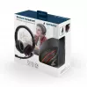 Wired gaming headset GEMBIRD MHS-03-BKRD — binaural, circumaural, 3.5 mm, 1.8 m cable, red/black