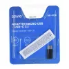 Savio AK-31 / B cable interface/gender adapter Micro USB USB 3.1 Type C Black