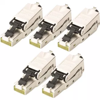 Digitus CAT 6A Field Termination Plug STP 5 pcs RJ-45 Male Silver