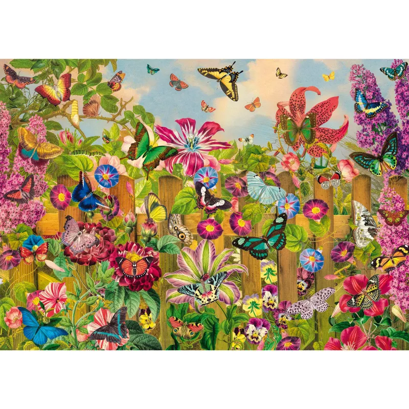 Jigsaw puzzle schmidt spiele Beautiful Butterfly Garden — 2000 pieces, model 59746