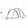 Dome Tent Easy Camp Kinn 5 Green 5 Person Hard Frame Waterproof