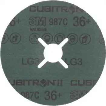 3M Cubitron II Fiber Disc 125x22 mm, grit 36+ — Pack of 25