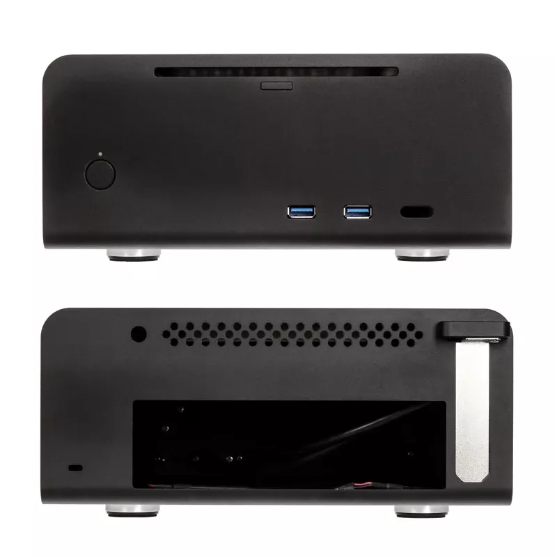 Streacom ST-FC8B Alpha Optical Fanless HTPC-Enclosure + 120-Watt-Power Supply
