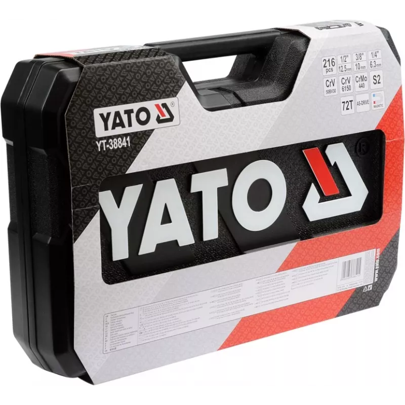 YATO YT-38841 1/4, 3/8, 1/2 Socket wrench set