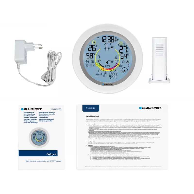 Blaupunkt WS60WH App Weather Station, White