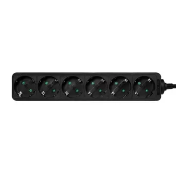 Power Extension LogiLink LPS238B 1.5m 6 AC Outlets Indoor Black
