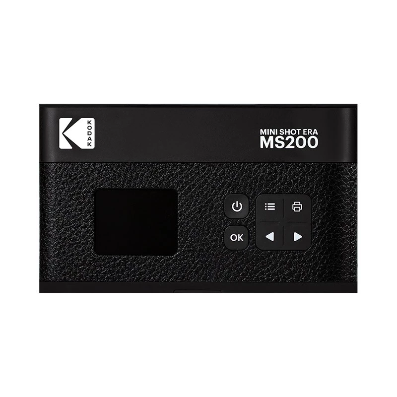 Instant camera Kodak Mini Shot 2 Era — portable instant photo camera with built-in printer, black