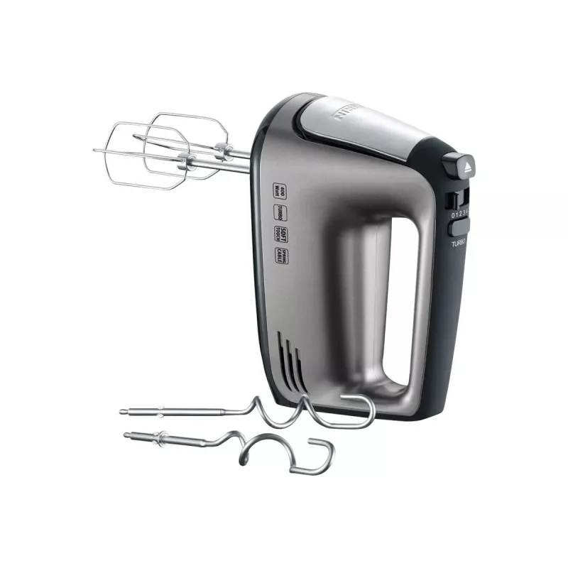 SEVERIN HM 3832 - Hand Mixer - 400 W - Grey-Metallic/Black/Stainless Steel