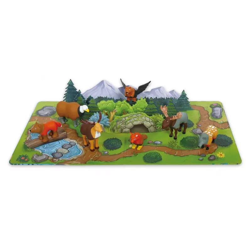 Magnetic Mini Animals Set MALIK 62343 — Forest Animals magnetic toy set for toddlers