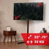 TV floor stand MACLEAN MC-494 for 32 inch–70 inch TVs, VESA up to 400×400 mm, max load 40 kg, tilt 70°