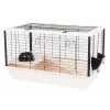 Rodent cage INTER ZOO Bunny 80 De Luxe — plastic, 78×48×50 cm, bowl included