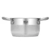 Round Stainless Steel Pot Resto Kitchenware Libra 1.9 L