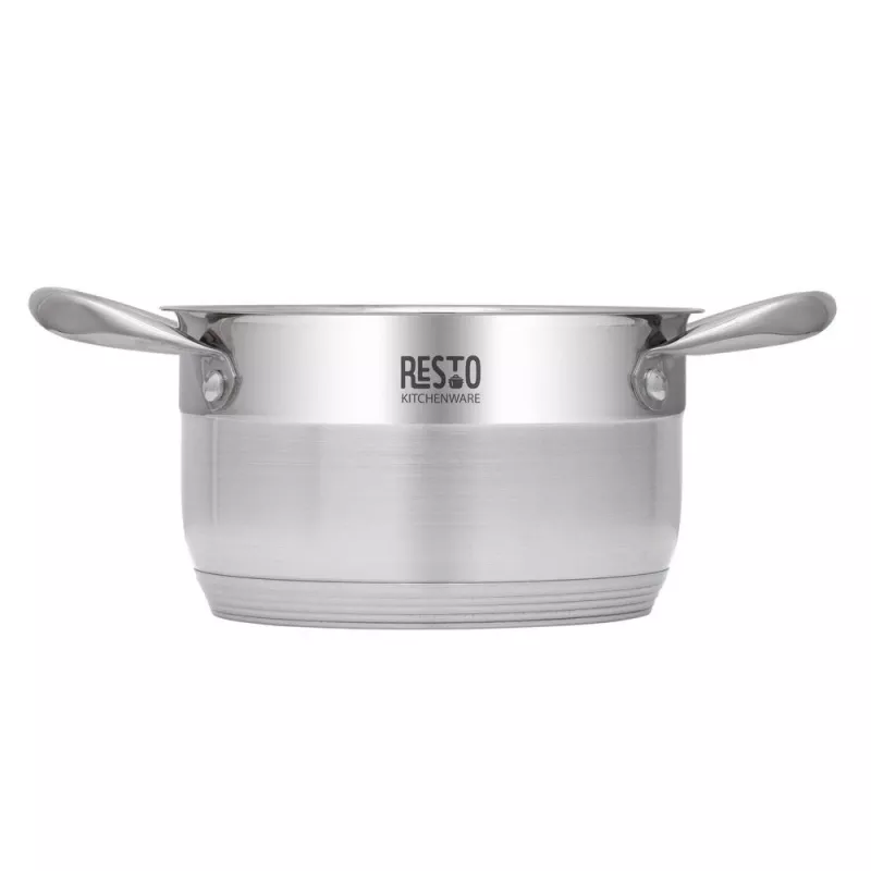 Round Stainless Steel Pot Resto Kitchenware Libra 1.9 L