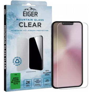 Tempered glass screen protector Eiger Mountain Glass Clear for iPhone SE 2025 / iPhone 14 / iPhone 13 EGSP01024
