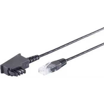 Telephone Cable S/CONN 12-09045 3 m Black