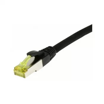 Patch Cable RJ45, CAT6A 500Mhz, 0,5m, black, S-STP(S/FTP), TPE/LSZH(Ultraflex), AWG26, with Cat.7 Raw Cable, Synergy 21 (S217616)