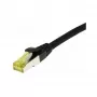 Patch Cable RJ45, CAT6A 500Mhz, 0,5m, black, S-STP(S/FTP), TPE/LSZH(Ultraflex), AWG26, with Cat.7 Raw Cable, Synergy 21 (S217616)