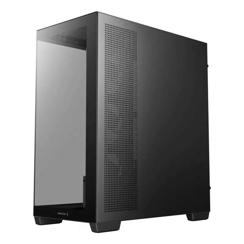 PC case DeepCool CG580 4F Midi Tower — ATX/ITX/MicroATX, tempered glass, 3×120mm+1×120mm fans, 2×3.5 inch & 2×2.5 inch, USB-A×2 USB-C×1, black