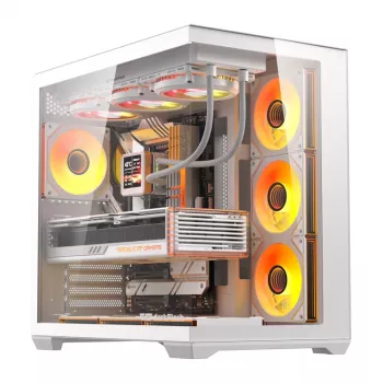 Computer case Darkflash C280 (white) with 7 cooling fans
