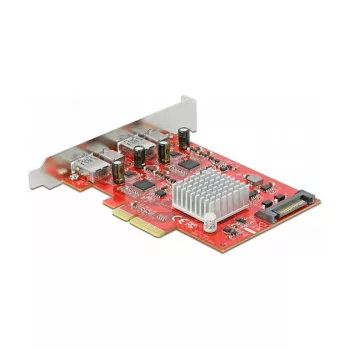 Expansion Card DeLOCK PCI Express x4 to USB 10 Gbps 2x Type-A 2x Type-C