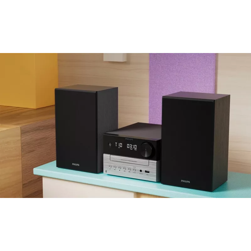 Philips TAM3205M2 home audio system Home audio micro system 20 W Black, Silver