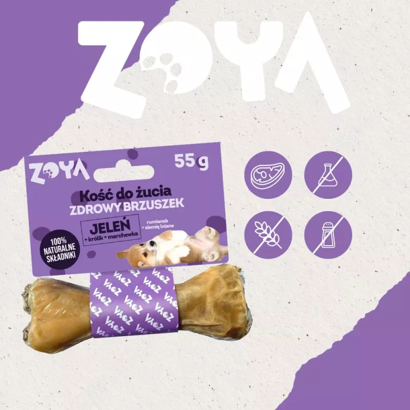 ZOYA Chewing bone Deer - dog treat - 55g