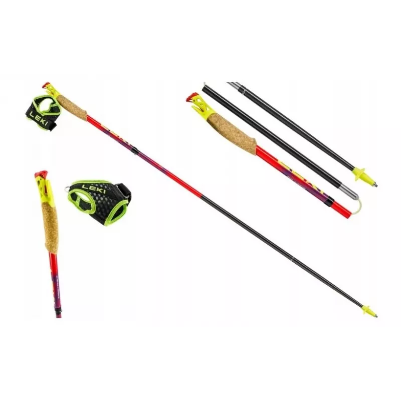 Trekking poles Leki TRL Ultratrail FX One 120 cm, red