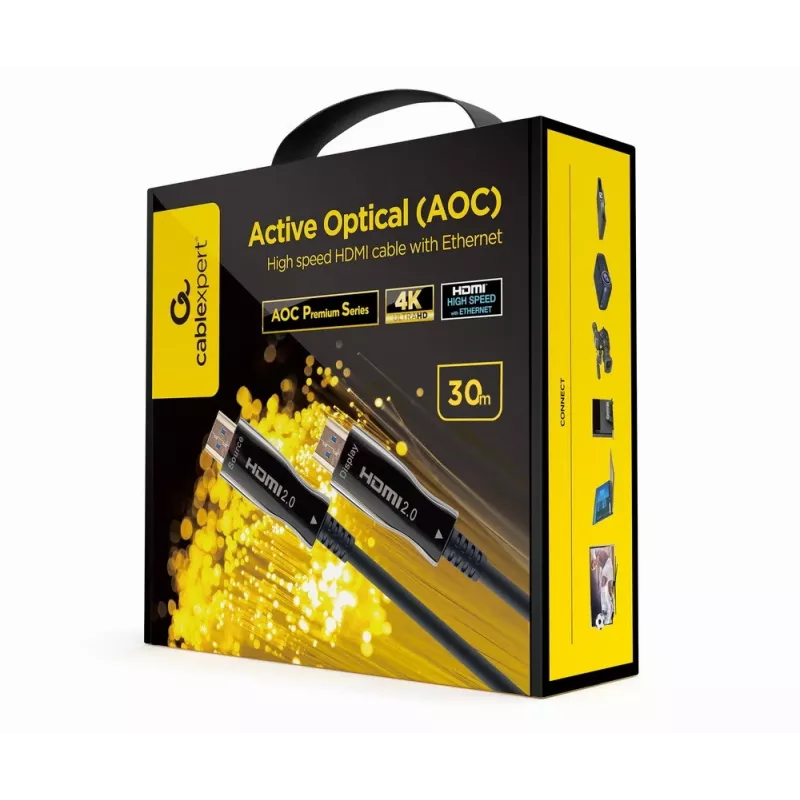 HDMI cable Gembird CCBP-HDMI-AOC-30M-02 30m HDMI Type A Male Black