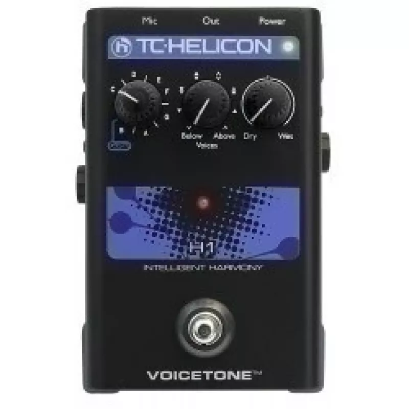 Vocal harmonizer TC-Helicon VoiceTone H1 — pitch correction and reverb effects for live and studio vocals
