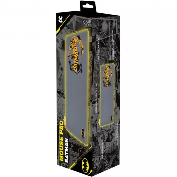 FR-TEC BATPCMPAD Mouse Pad Gaming Mouse Pad Black - Grey - Yellow (BATPCMPAD)