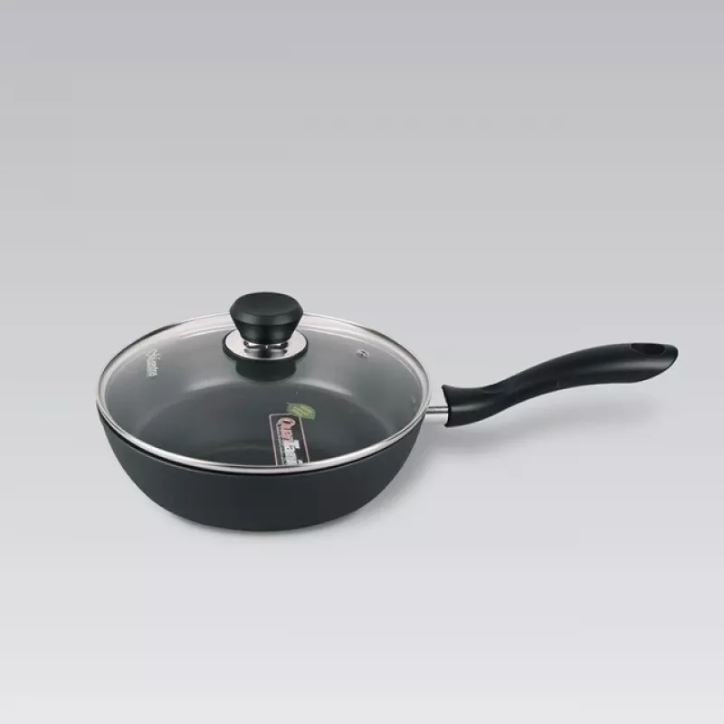 Maestro MR-1205-28 Frying pan with lid, 28 cm, black