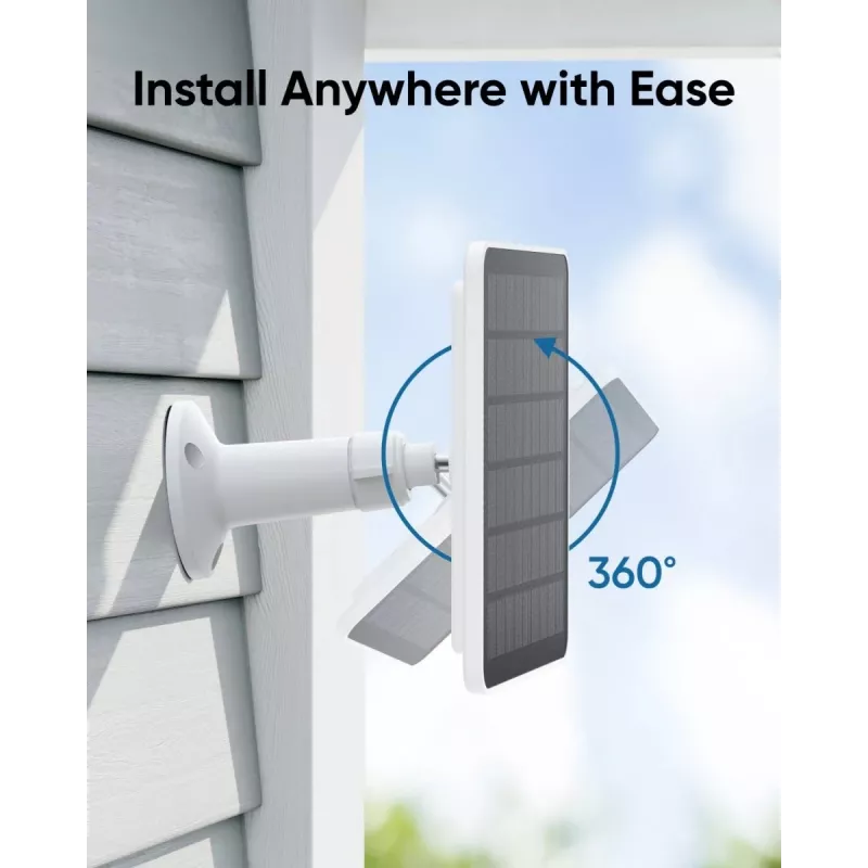 Solar panel Eufy 3W for cameras EufyCam 2, EufyCam 2 Pro, EufyCam 2C, EufyCam 2C Pro, EufyCam S330, SolocamS230