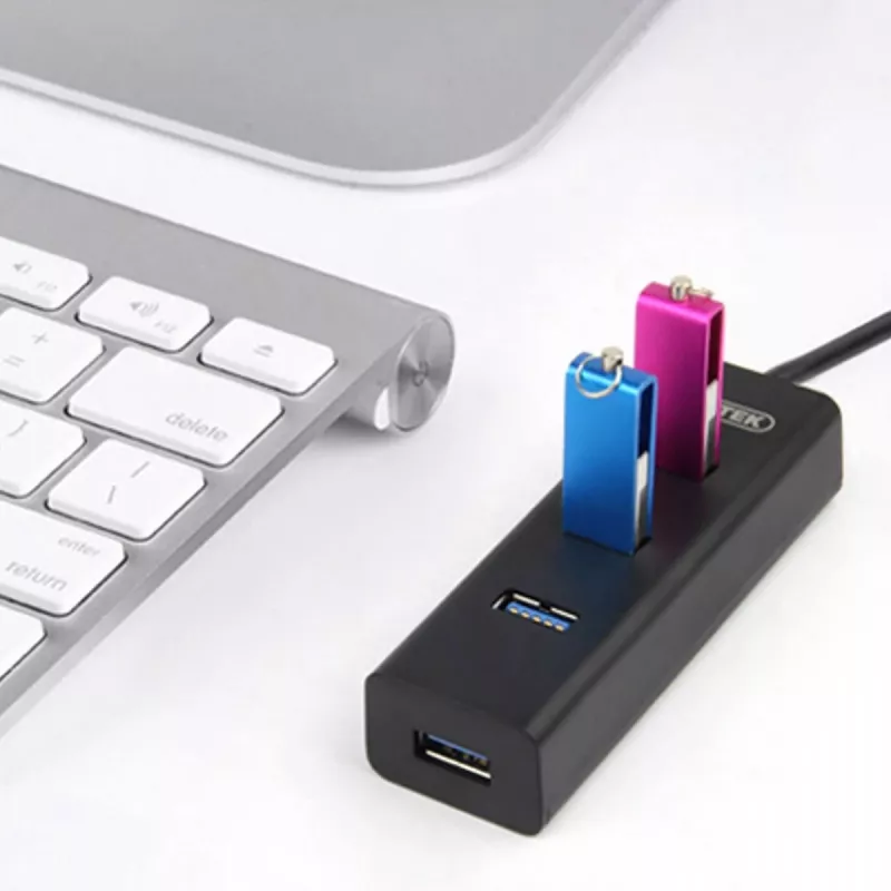 UNITEK Y-3089 interface hub USB 3.2 Gen 1 (3.1 Gen 1) Type-A 5000 Mbit/s Black
