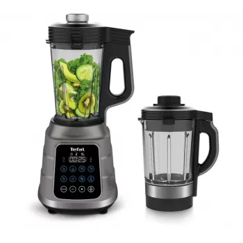 Tabletop blender Tefal BL985A31 — 1300 W, 1.75 L glass jar + 2 L Tritan jar, Trip'Ax 6‑wing stainless steel blades, vacuum blending