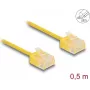 Network Cable DeLOCK RJ45 Cat.6 UTP 0.5m Yellow