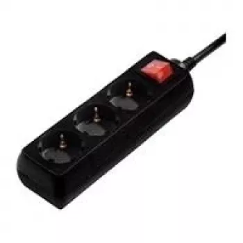 Hama 00108835 surge protector Black 3 AC outlet(s) 230 V 5 m