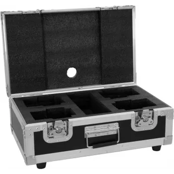 Flightcase Roadinger for 4x AKKU Dot 1 RGB/WW QuickDMX — protective transport case