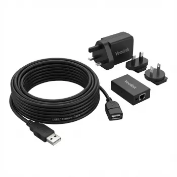 USB extension cable Yealink USB2-EXT-10M with power adapter, 10 m length