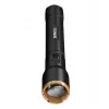 Flashlight Duracell DF6000R Gift Box — handheld rechargeable torch, black