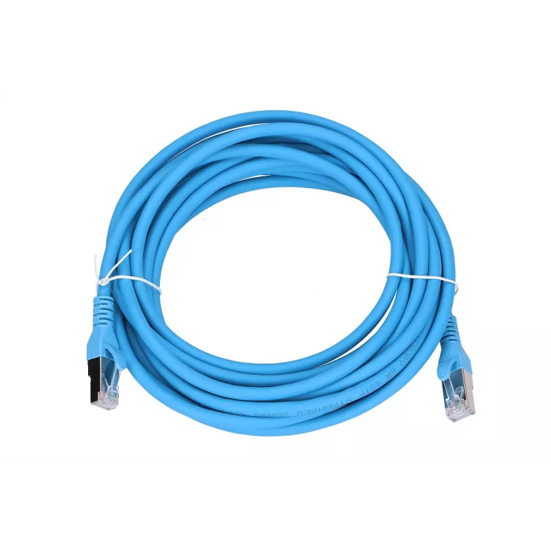 Network Cable Extralink LAN Patchcord Kat.6A RJ-45 Cat6a 5m Blue