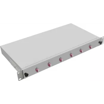 Rack-mountable Breakout Box helos LWL 254640 — LC multimode x6, 1U