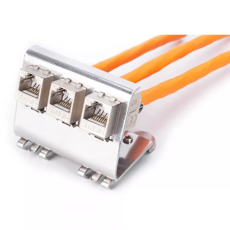 Adapter Digitus AN-25183 for 3x Keystone module Stainless steel