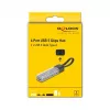 DELOCK USB 3.2 Gen 1 (3.1 Gen 1) 4-port Hub with Type-A + Type-C Host (5000 Mbit/s) Black/Transparent