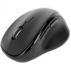 Manhattan Ergonomic Wireless Mouse, Right Handed, Adjustable 800/1200/1600dpi, 2.4Ghz (up to 10m), Six Button with Scroll Wheel, Combo USB=A and USB-C receiver, Black, AA battery (included), Three Year Warranty