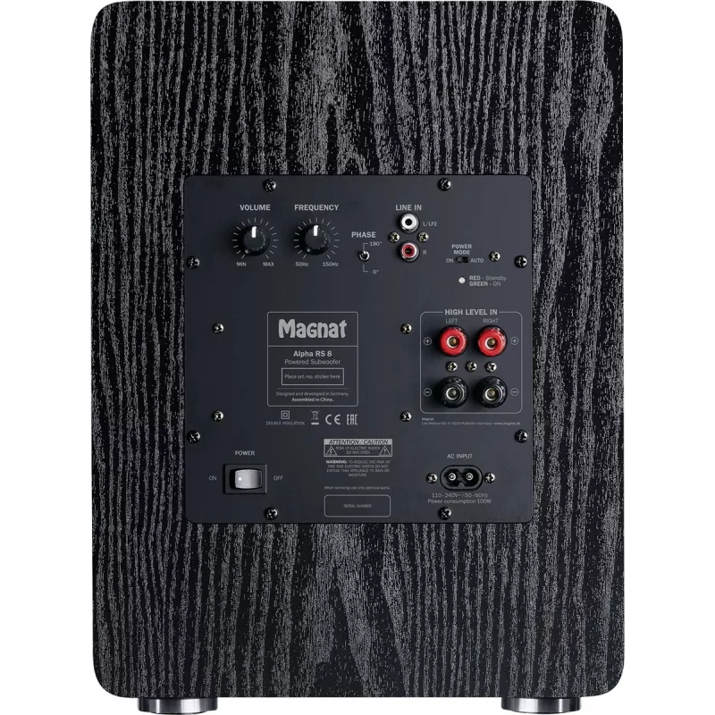 Magnat Alpha RS8 Active subwoofer 80 W Black