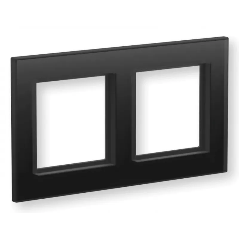 eQ-3 Homematic IP Glass Frame 2-fold, Black (162149A1)