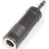 e+p GS 9 cable gender changer 3.5mm Mono (M) to 6.35 Mono (F) Black