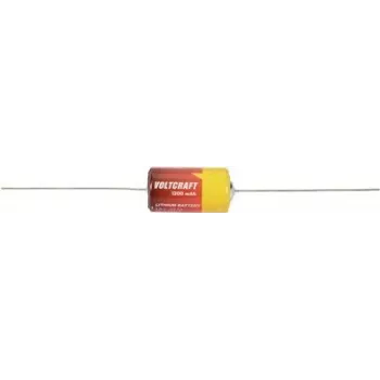ER 14250 AX special battery 1/2 AA axial solder pin Lithium 3.6 V 1200 mAh 1 pc(s) (VC-12714105)