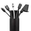 Cover strip aluminum MACLEAN MC-814 B black — cable organizer trim