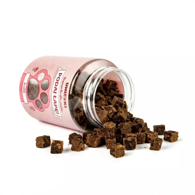 Dog training treats UNISZKI Trainers rabbit flavour 150 g pouch